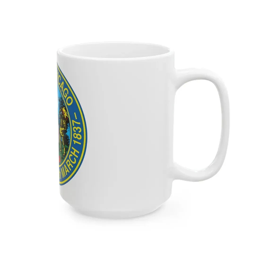 Seal of Chicago Illinois - White Coffee Mug - Go Mug Yourself