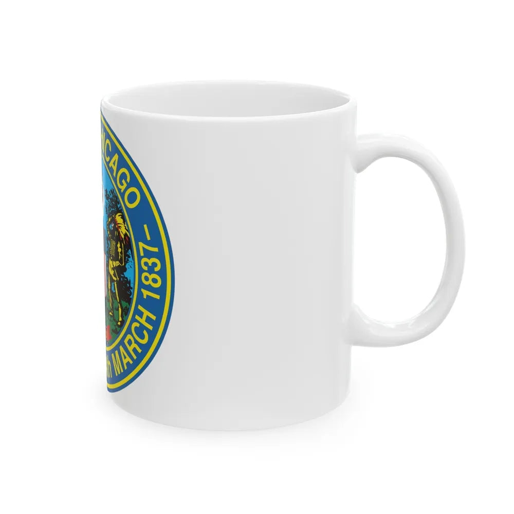 Seal of Chicago Illinois - White Coffee Mug-Go Mug Yourself