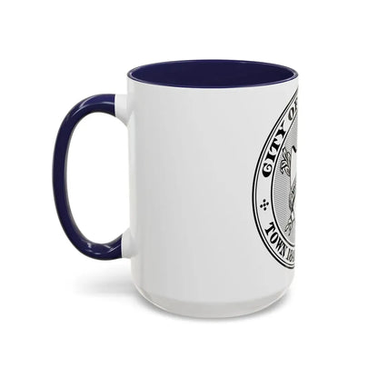 Seal of Chicopee Massachusetts - Accent Coffee Mug - Go Mug Yourself