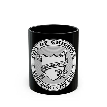Seal of Chicopee Massachusetts - Black Coffee Mug 11oz - Go Mug Yourself