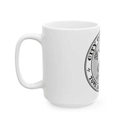 Seal of Chicopee Massachusetts - White Coffee Mug - Go Mug Yourself