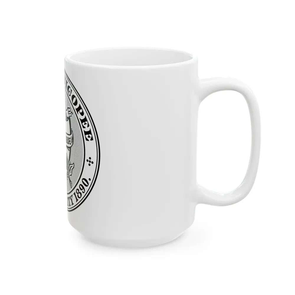 Seal of Chicopee Massachusetts - White Coffee Mug-Go Mug Yourself