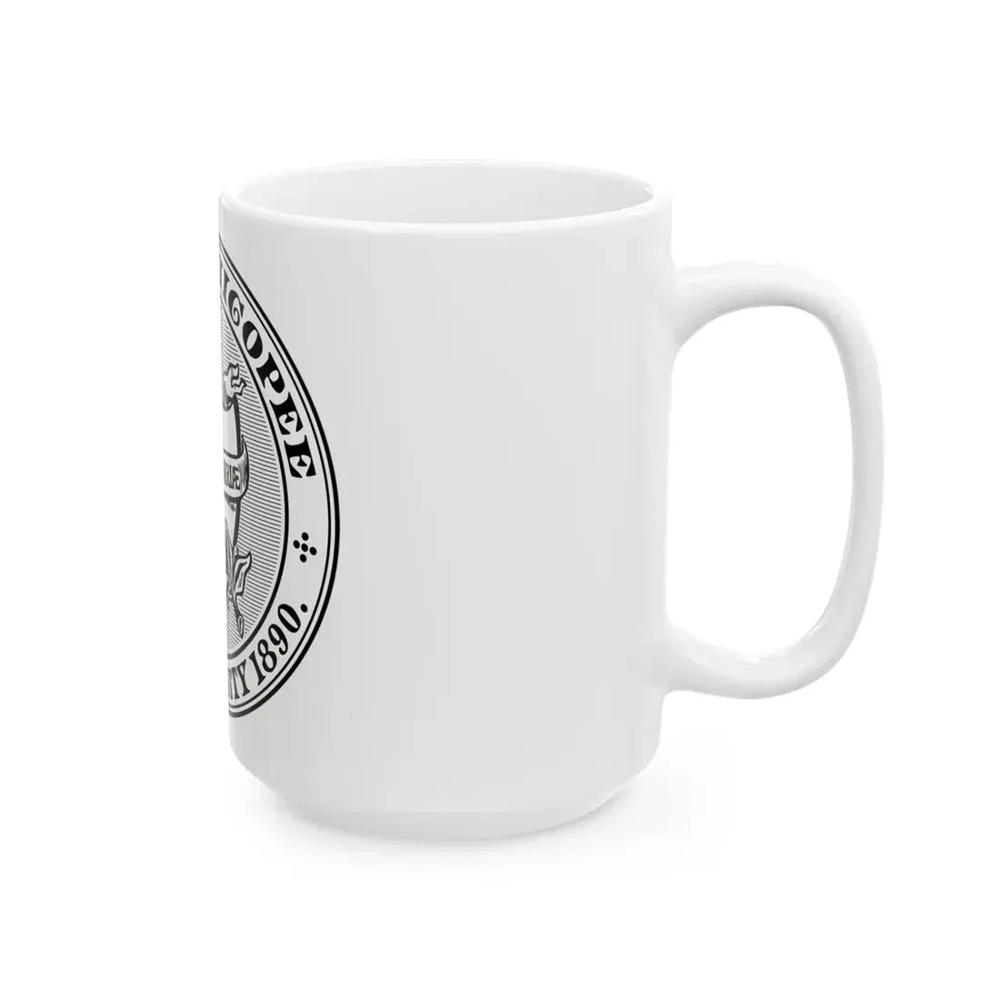 Seal of Chicopee Massachusetts - White Coffee Mug - Go Mug Yourself
