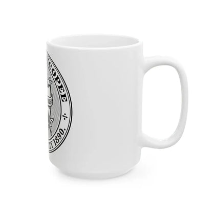 Seal of Chicopee Massachusetts - White Coffee Mug - Go Mug Yourself