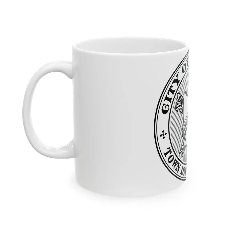 Seal of Chicopee Massachusetts - White Coffee Mug-Go Mug Yourself