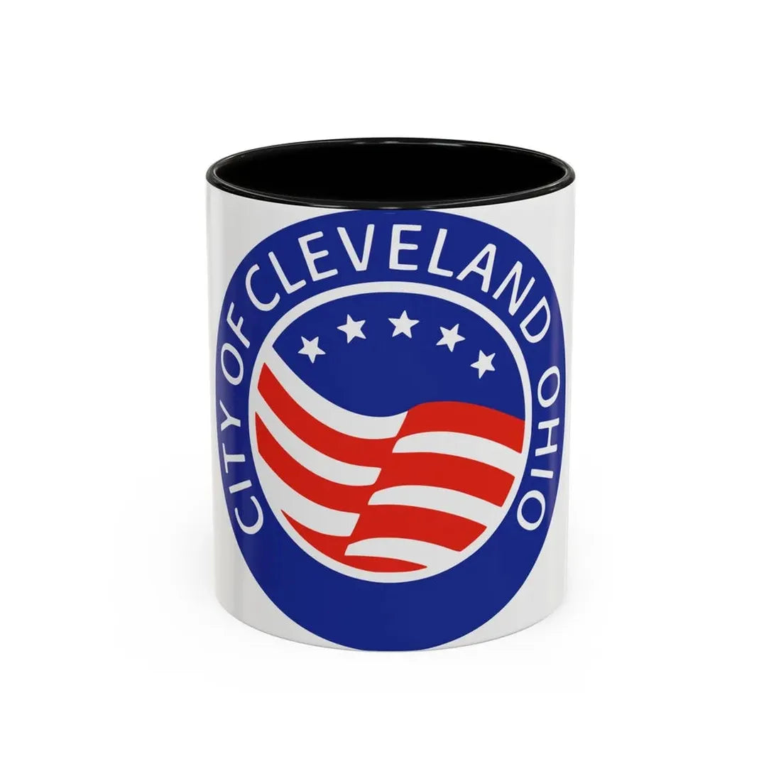 Seal of Cleveland Ohio - Accent Coffee Mug 11oz Black - Go Mug Yourself