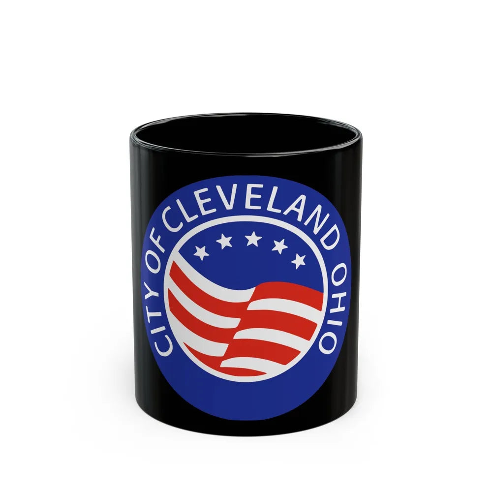 Seal of Cleveland Ohio - Black Coffee Mug-11oz-Go Mug Yourself