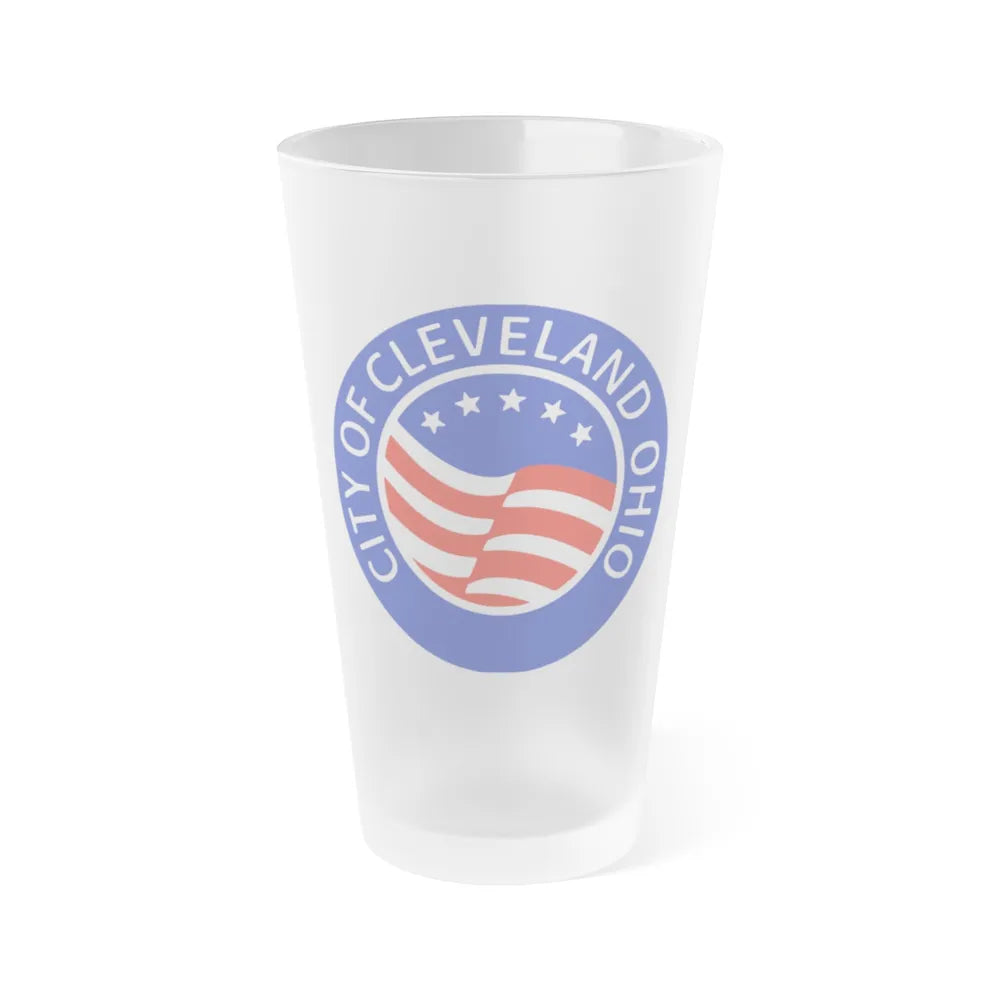 Seal of Cleveland Ohio - Frosted Pint Glass 16oz-16oz-Frosted-Go Mug Yourself