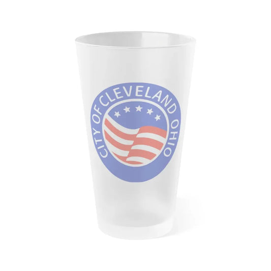 Seal of Cleveland Ohio - Frosted Pint Glass 16oz 16oz Frosted - Go Mug Yourself