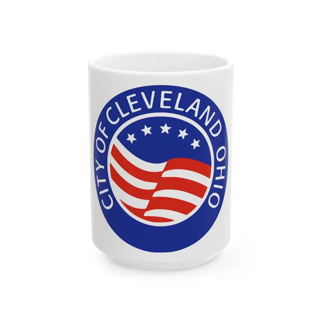 Seal of Cleveland Ohio - White Coffee Mug 15oz - Go Mug Yourself