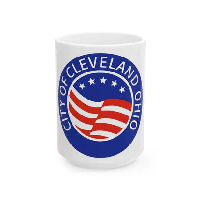 Seal of Cleveland Ohio - White Coffee Mug 15oz - Go Mug Yourself