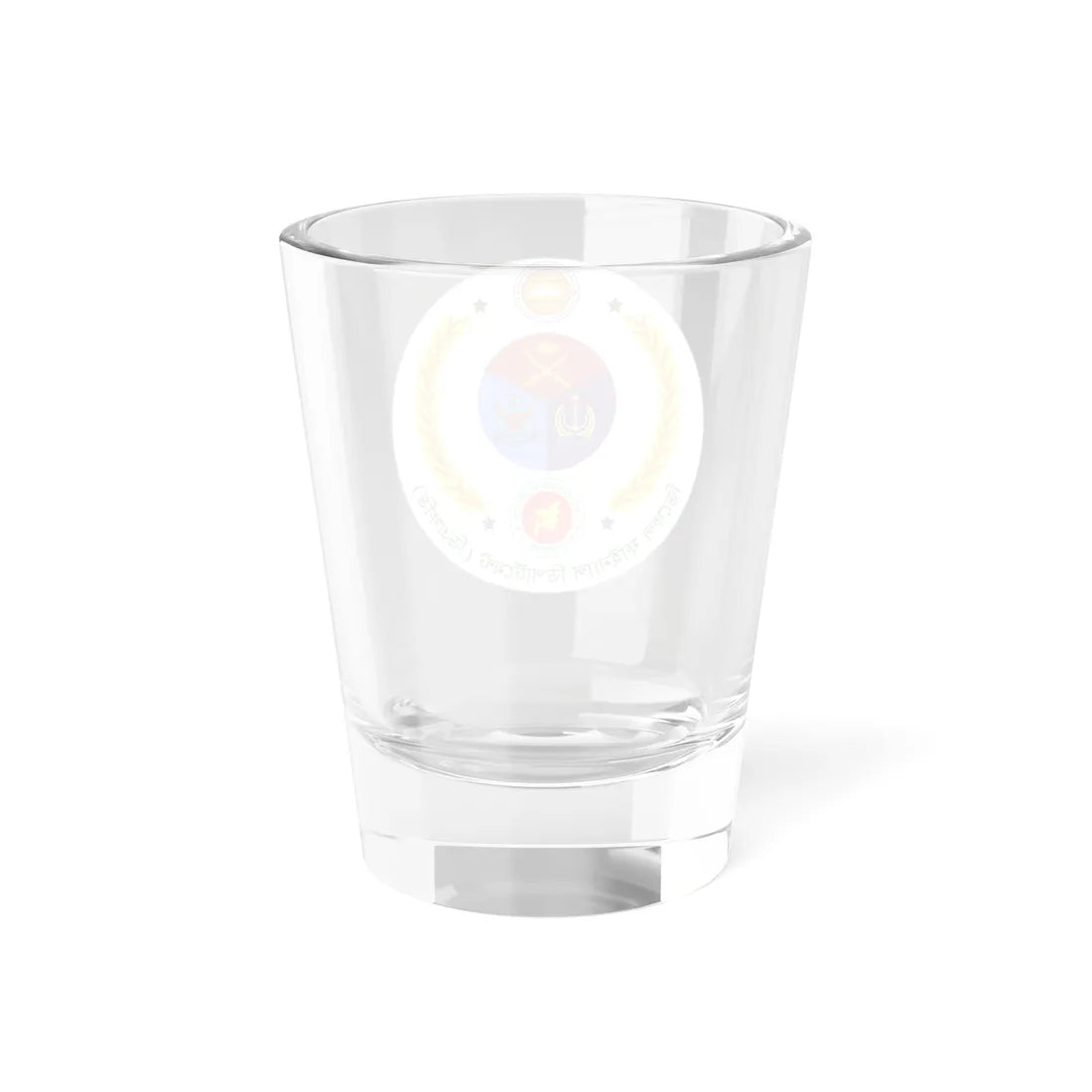 Seal of Controller General of Defence Finance CGDF (Bangladesh) (Coat of Arms) Shot Glass 1.5oz - Go Mug Yourself