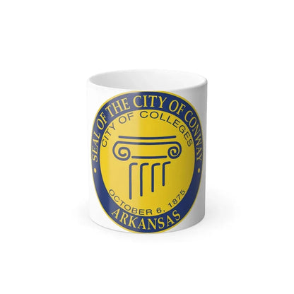 Seal of Conway Arkansas - Color Changing Coffee Mug 11oz - Go Mug Yourself