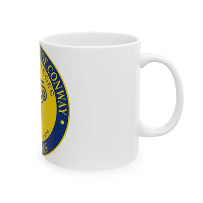 Seal of Conway Arkansas - White Coffee Mug - Go Mug Yourself