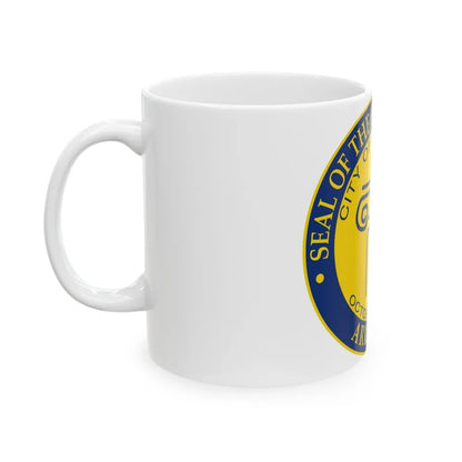 Seal of Conway Arkansas - White Coffee Mug-Go Mug Yourself