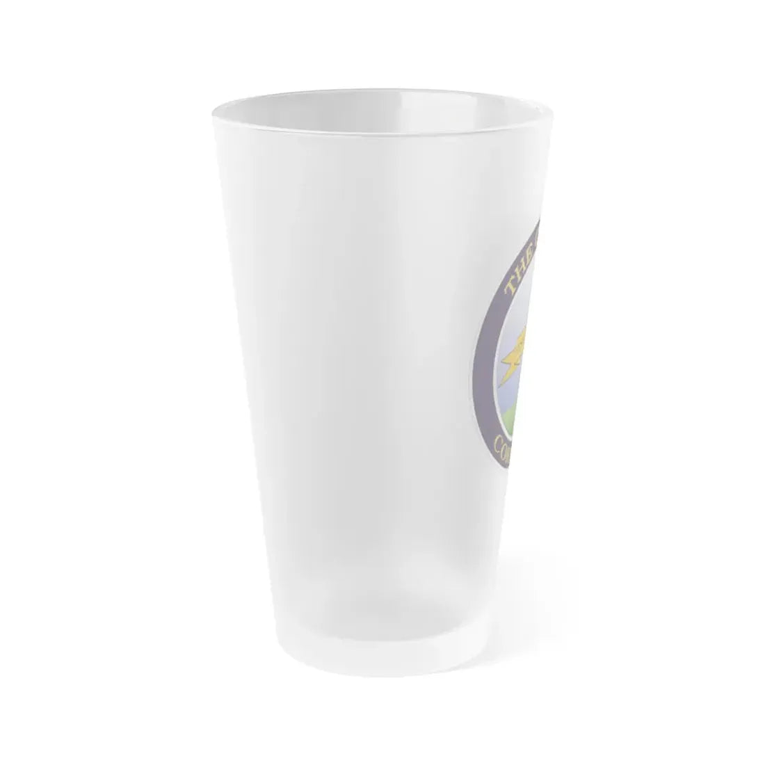 Seal of Corning NY - Frosted Pint Glass 16oz - Go Mug Yourself