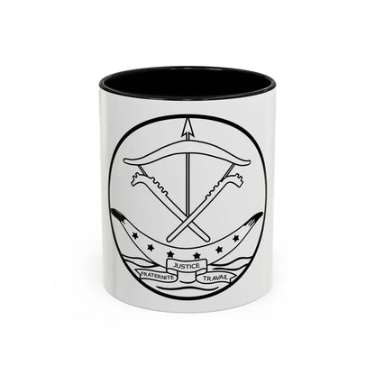 Seal of Dahomey - Accent Coffee Mug 11oz Black - Go Mug Yourself
