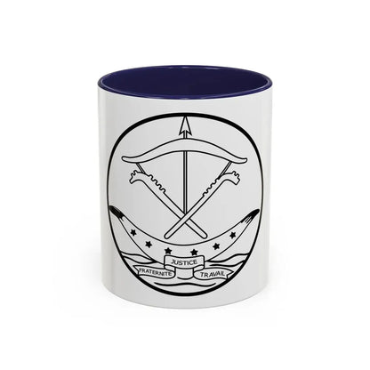 Seal of Dahomey - Accent Coffee Mug 11oz Navy - Go Mug Yourself