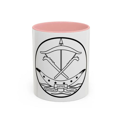 Seal of Dahomey - Accent Coffee Mug 11oz Pink - Go Mug Yourself