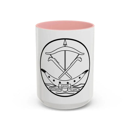 Seal of Dahomey - Accent Coffee Mug 15oz Pink - Go Mug Yourself