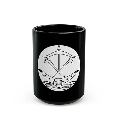 Seal of Dahomey - Black Coffee Mug-15oz-Go Mug Yourself