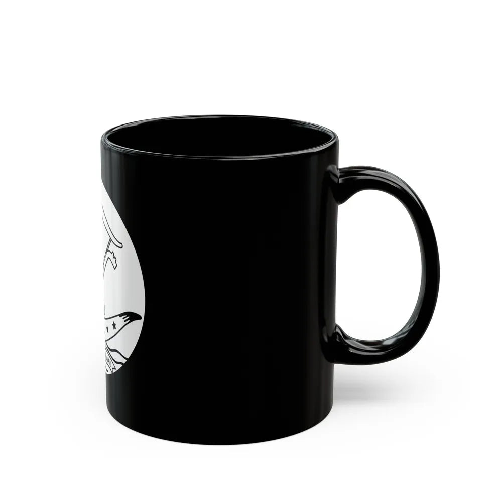 Seal of Dahomey - Black Coffee Mug-Go Mug Yourself