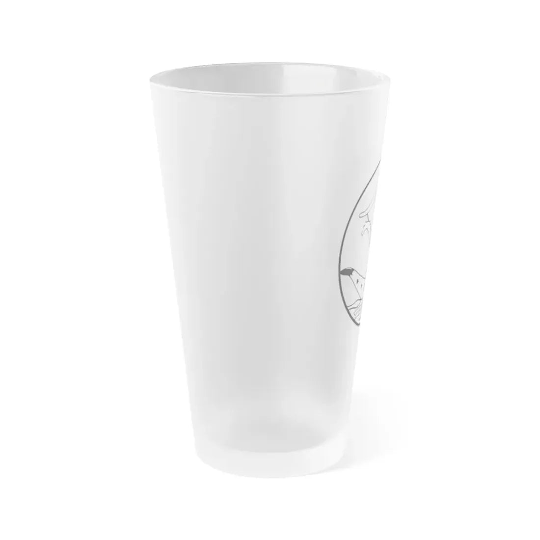 Seal of Dahomey - Frosted Pint Glass 16oz - Go Mug Yourself