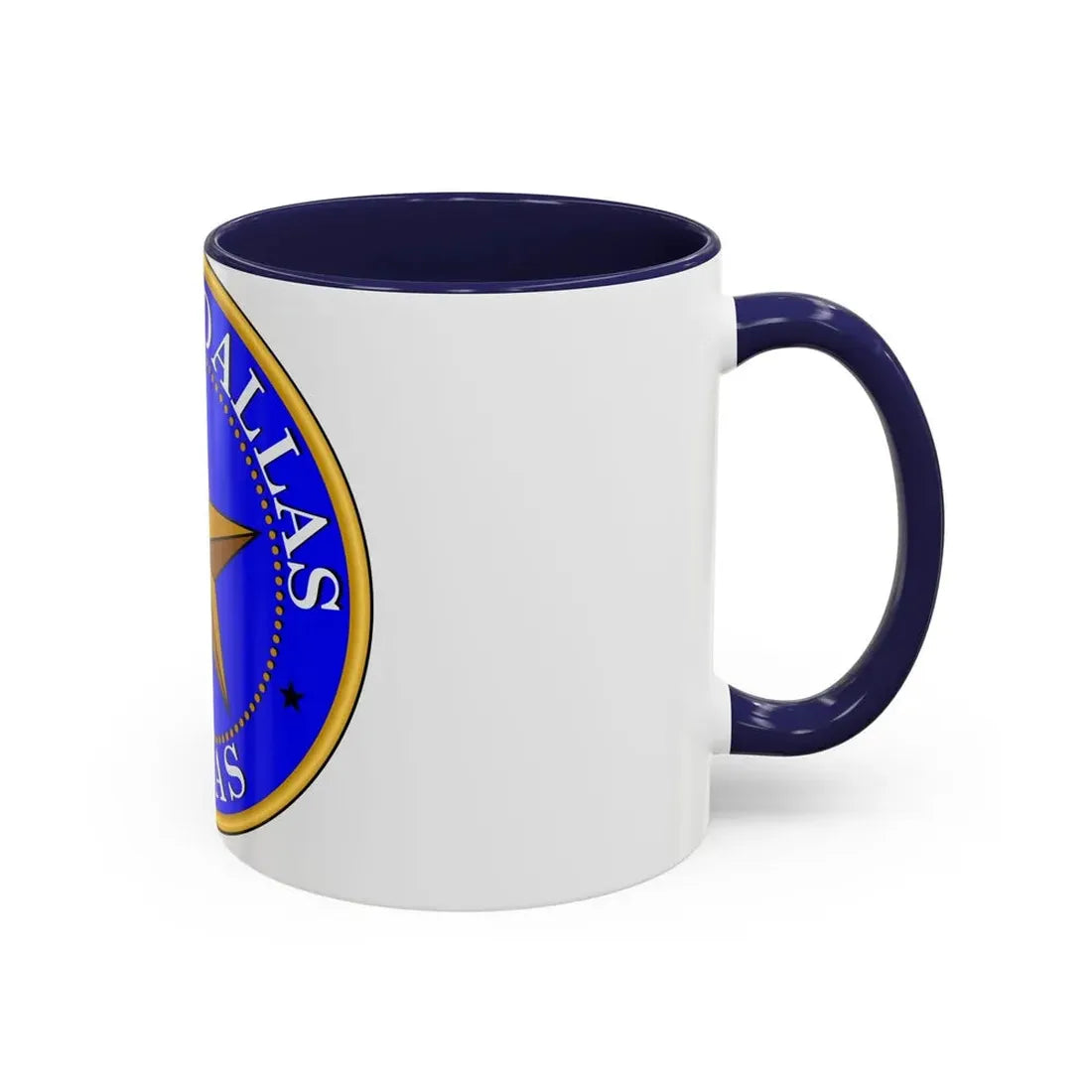 Seal of Dallas - Accent Coffee Mug - Go Mug Yourself