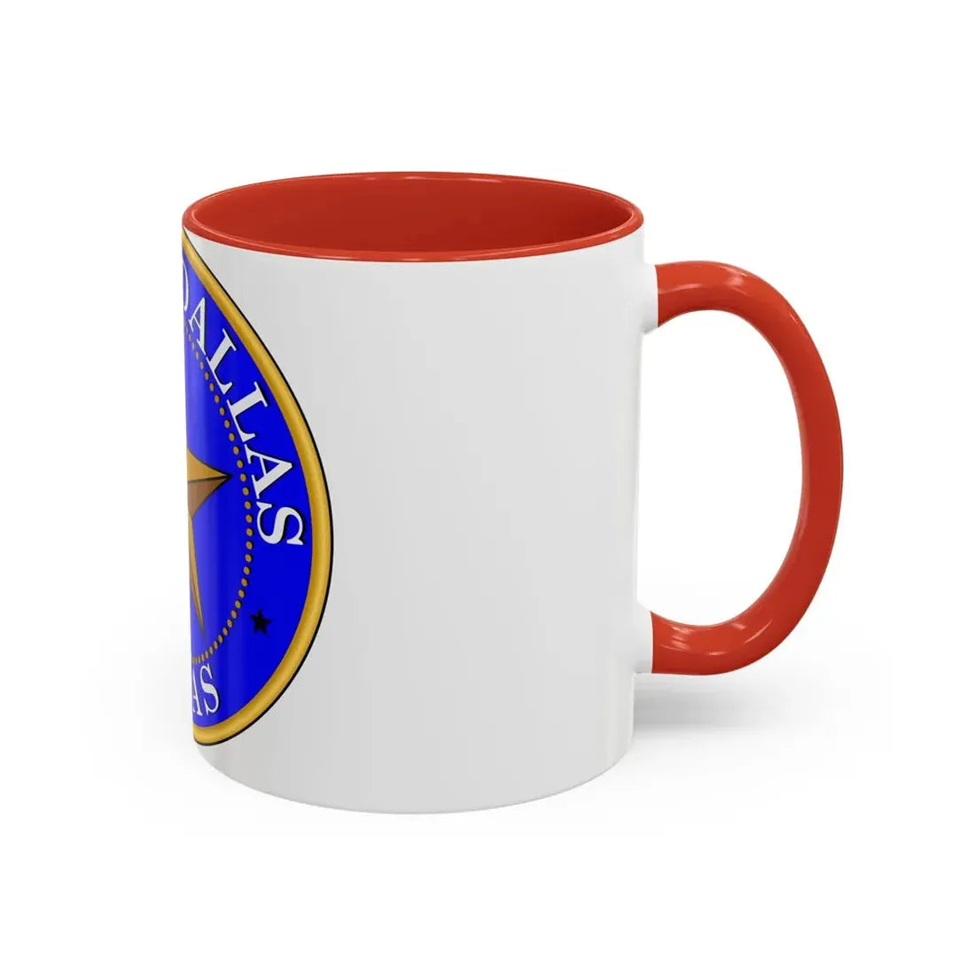 Seal of Dallas - Accent Coffee Mug - Go Mug Yourself