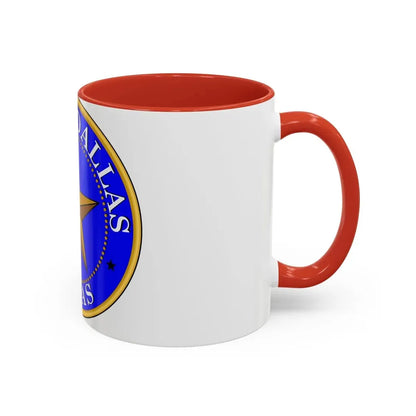 Seal of Dallas - Accent Coffee Mug - Go Mug Yourself