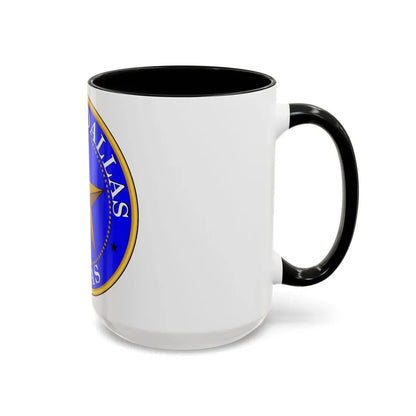 Seal of Dallas - Accent Coffee Mug - Go Mug Yourself