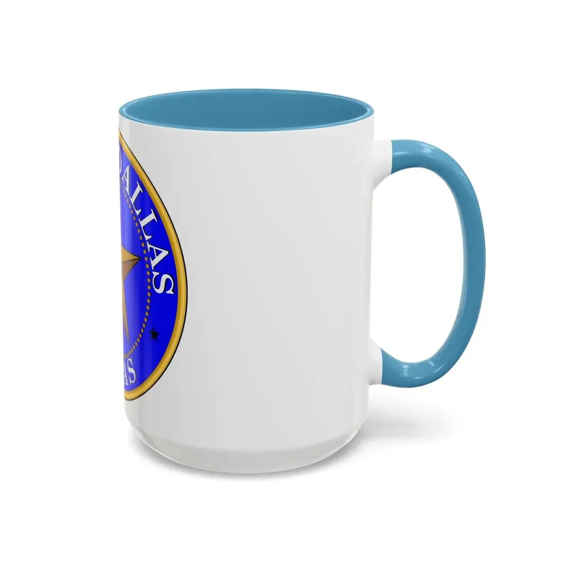 Seal of Dallas - Accent Coffee Mug - Go Mug Yourself