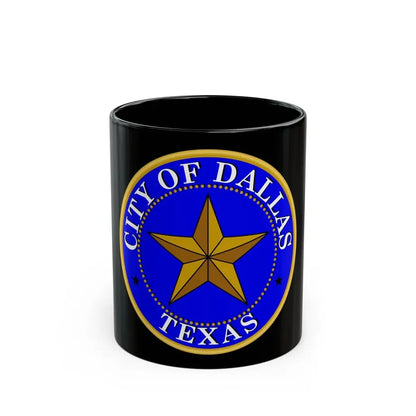 Seal of Dallas - Black Coffee Mug 11oz - Go Mug Yourself