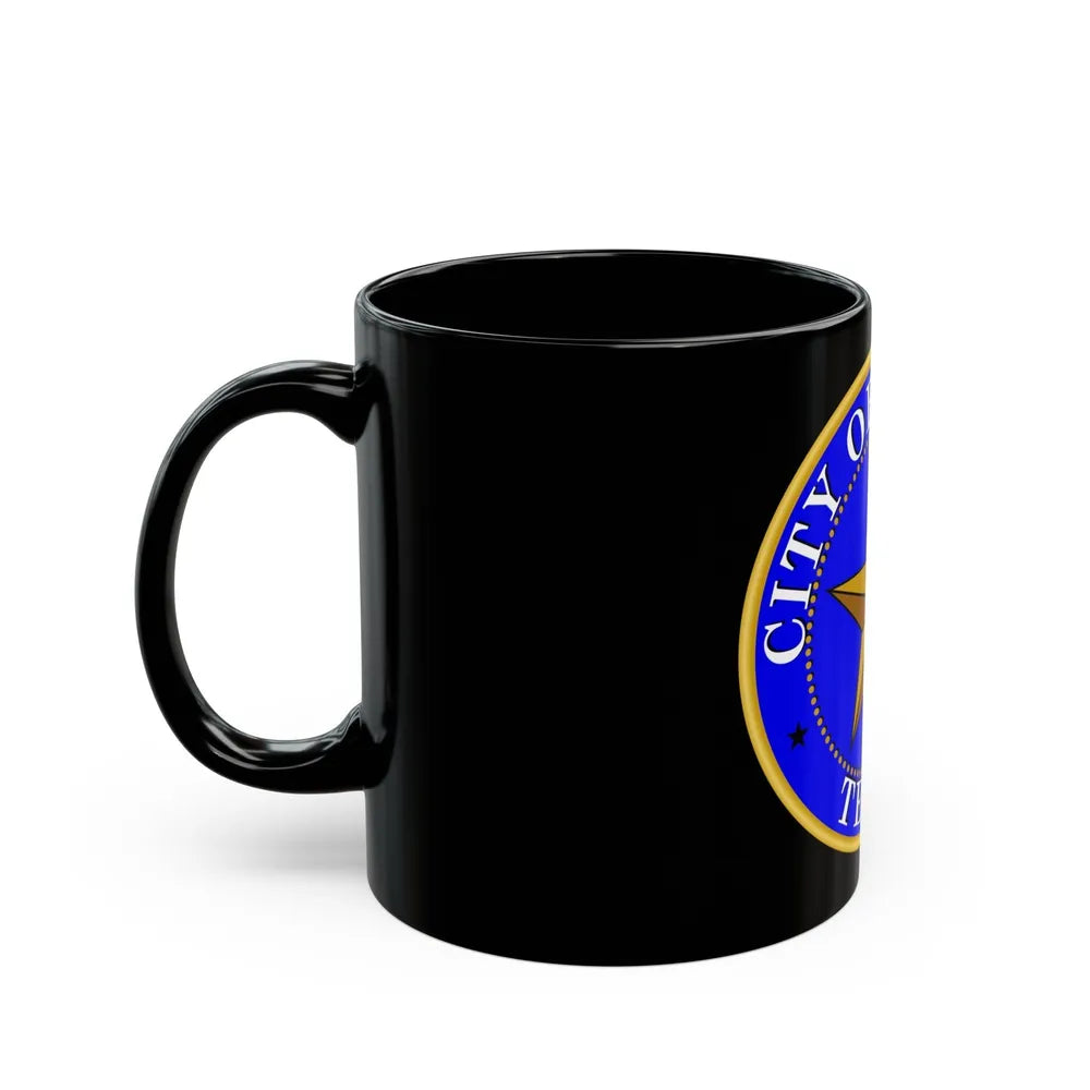 Seal of Dallas - Black Coffee Mug-Go Mug Yourself