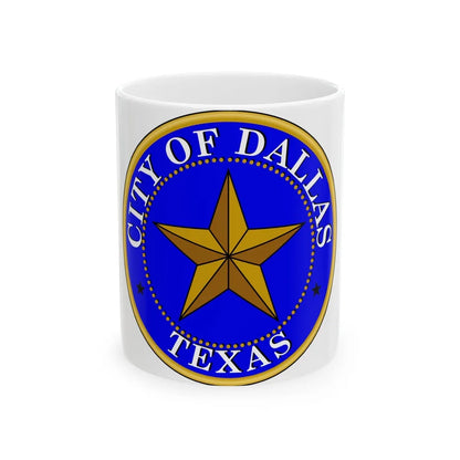 Seal of Dallas - White Coffee Mug-11oz-Go Mug Yourself