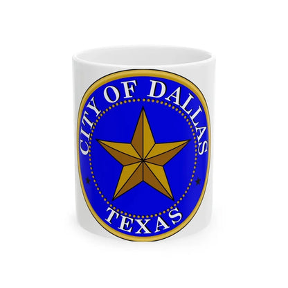 Seal of Dallas - White Coffee Mug 11oz - Go Mug Yourself
