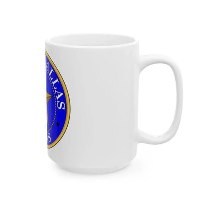 Seal of Dallas - White Coffee Mug - Go Mug Yourself