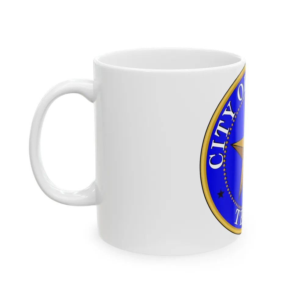 Seal of Dallas - White Coffee Mug-Go Mug Yourself