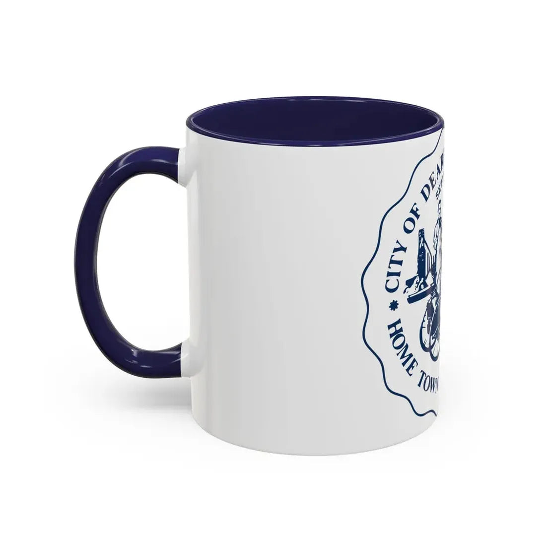 Seal of Dearborn Michigan - Accent Coffee Mug - Go Mug Yourself