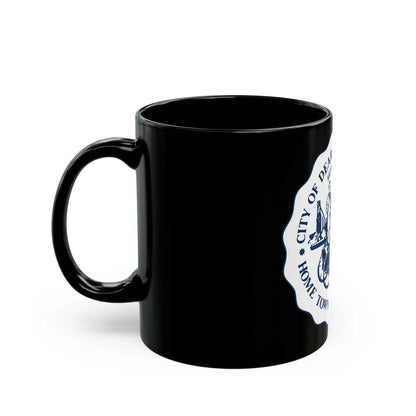 Seal of Dearborn Michigan - Black Coffee Mug-Go Mug Yourself