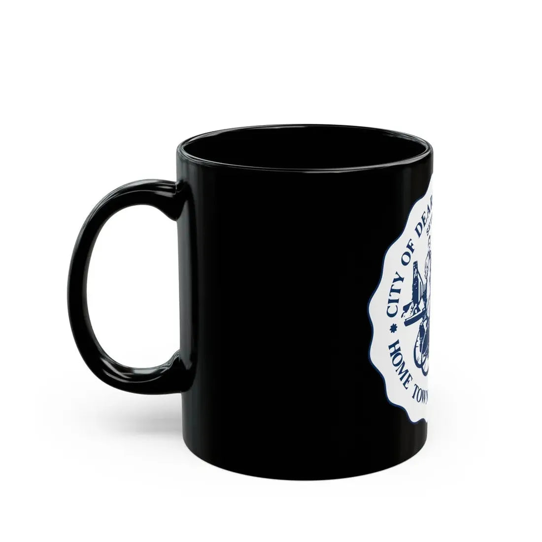 Seal of Dearborn Michigan - Black Coffee Mug - Go Mug Yourself