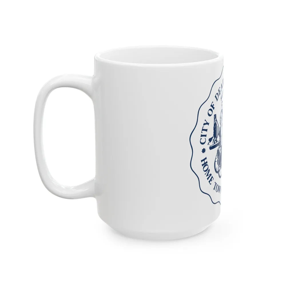 Seal of Dearborn Michigan - White Coffee Mug-Go Mug Yourself