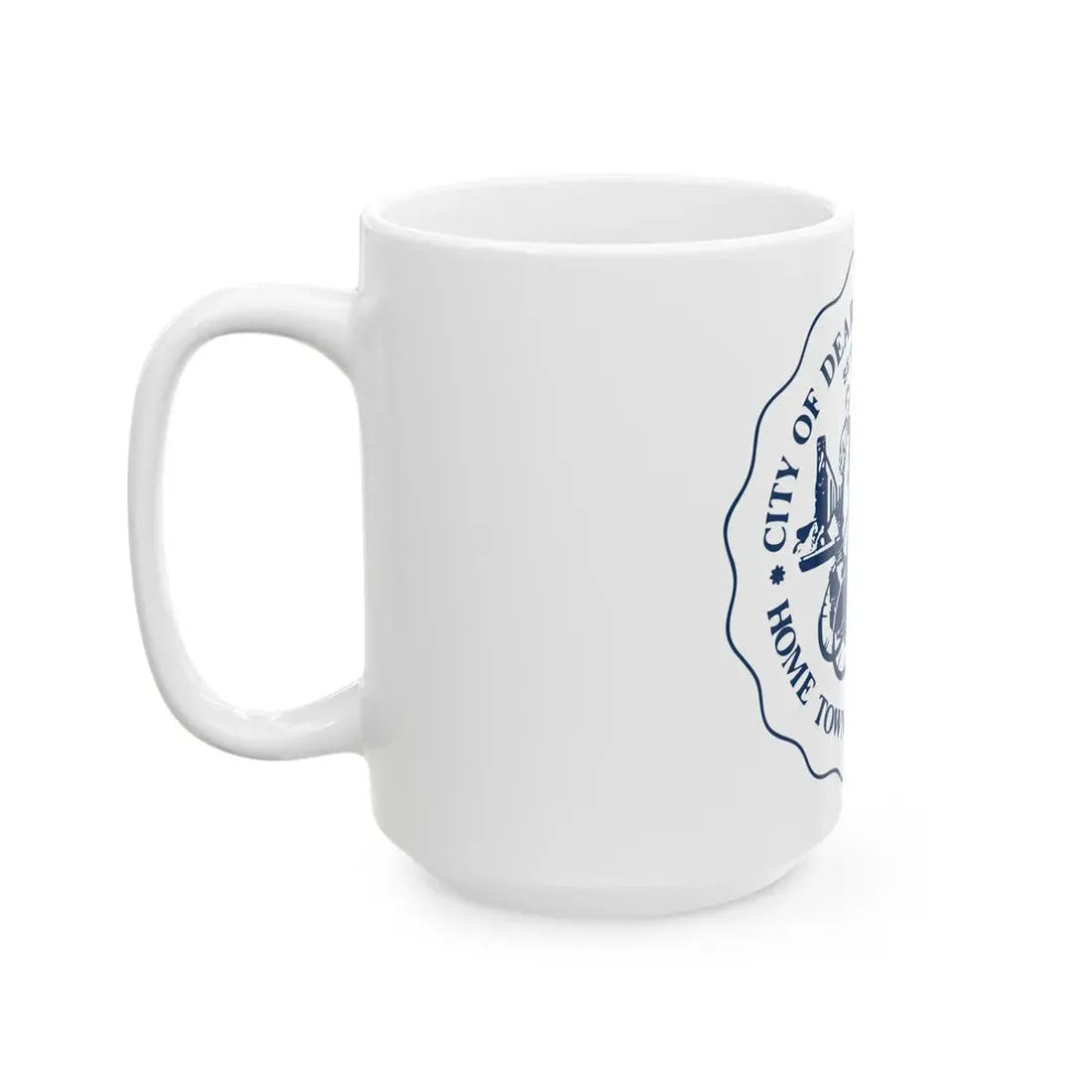 Seal of Dearborn Michigan - White Coffee Mug - Go Mug Yourself