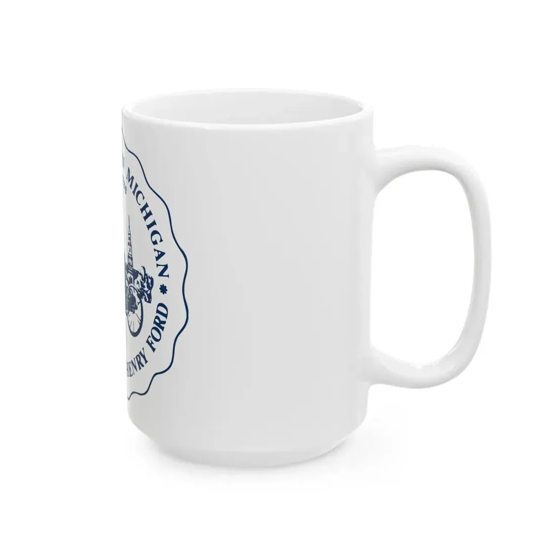 Seal of Dearborn Michigan - White Coffee Mug - Go Mug Yourself