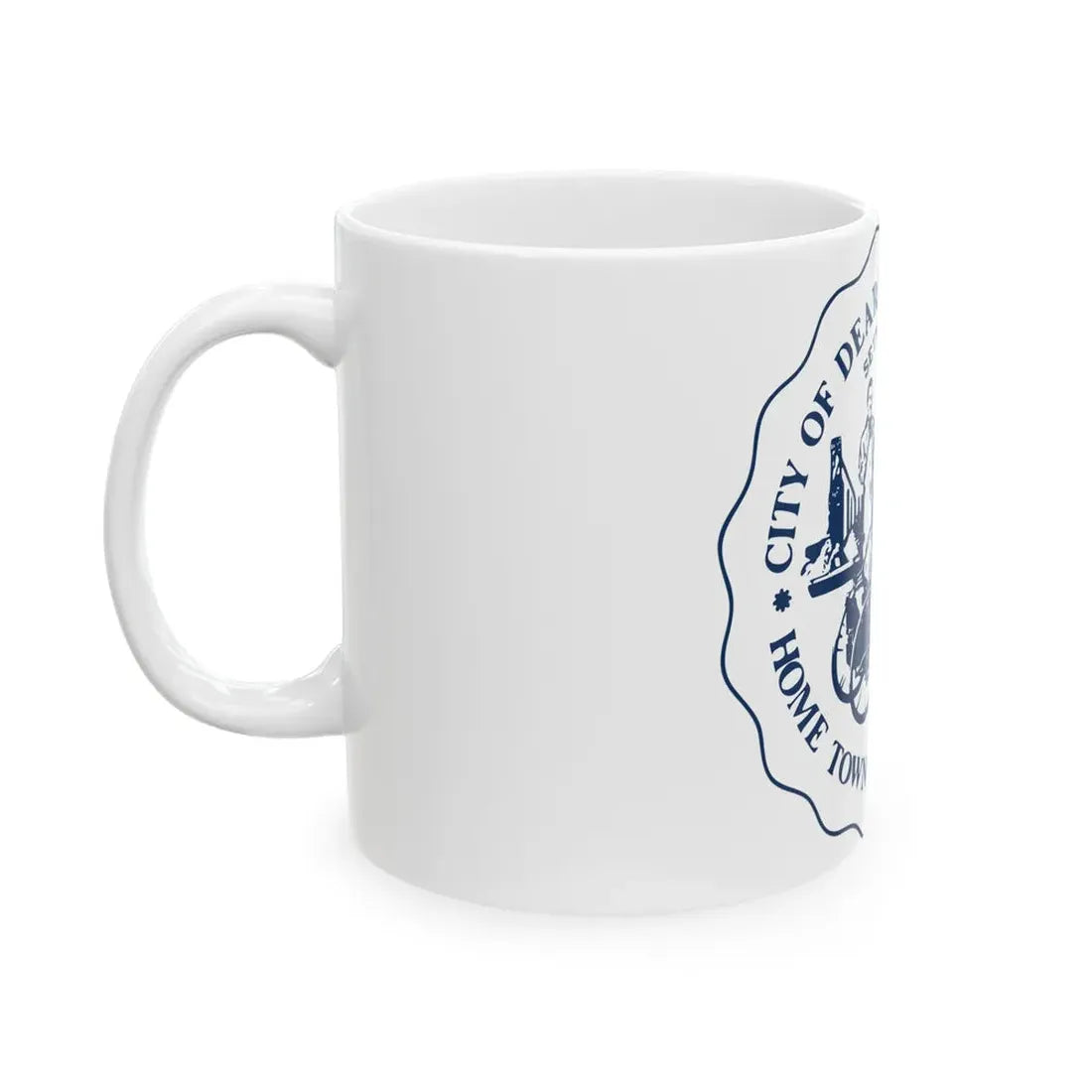 Seal of Dearborn Michigan - White Coffee Mug - Go Mug Yourself