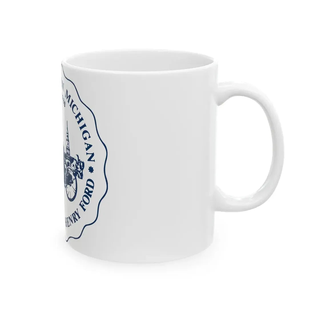 Seal of Dearborn Michigan - White Coffee Mug - Go Mug Yourself