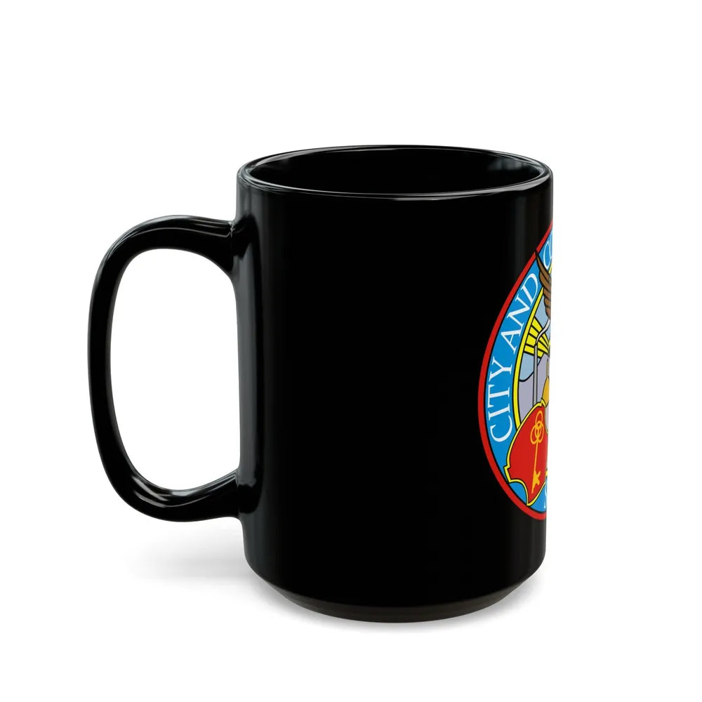 Seal of Denver - Black Coffee Mug-Go Mug Yourself