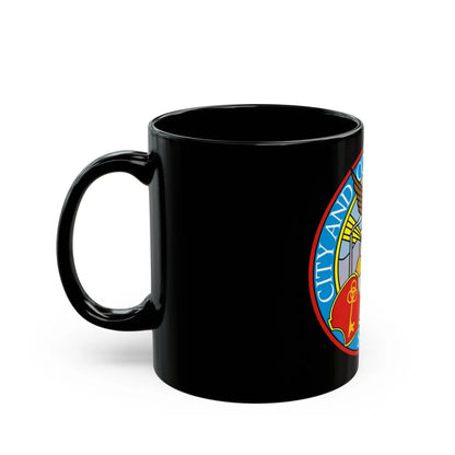 Seal of Denver - Black Coffee Mug-Go Mug Yourself