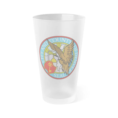 Seal of Denver - Frosted Pint Glass 16oz-16oz-Frosted-Go Mug Yourself