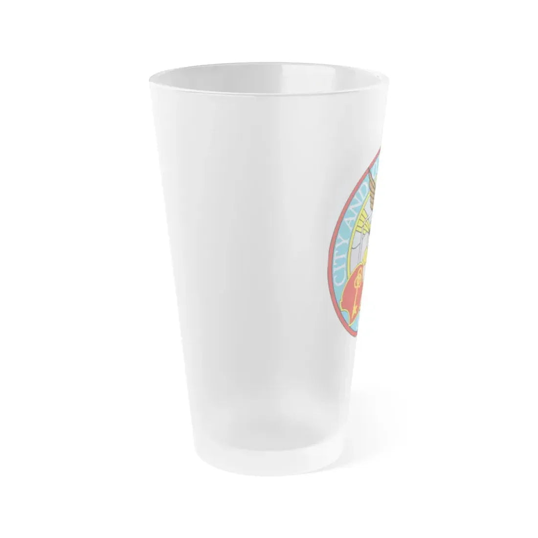 Seal of Denver - Frosted Pint Glass 16oz - Go Mug Yourself